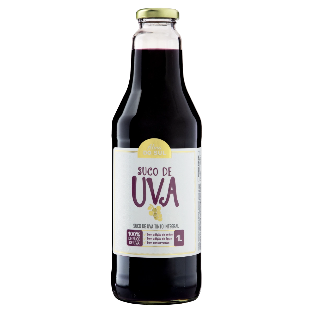 Suco Integral Uva Tinto Alma Do Sul Garrafa 1l