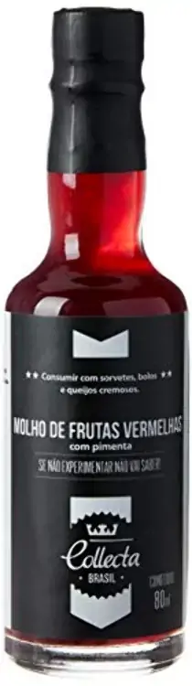 Molho Frutas Vermelhas Com Pimenta Collecta Brasil Vidro 80ml