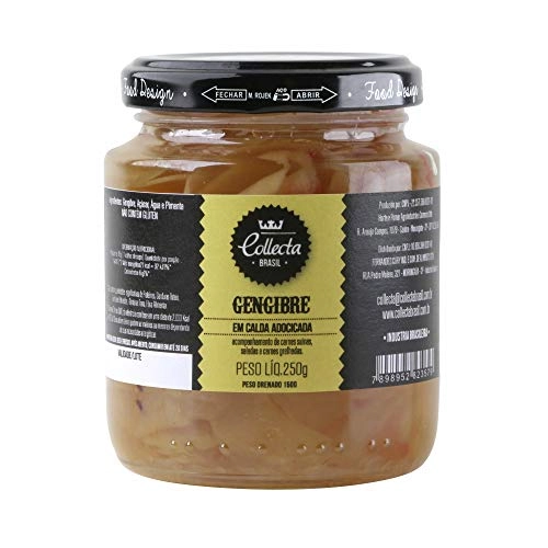 Gengibre Em Calda Adocicada Collecta Brasil Vidro 150g