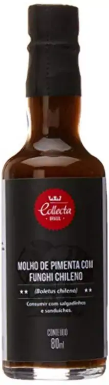 Molho De Pimenta Com Funghi Chileno Collecta Brasil Vidro 80ml