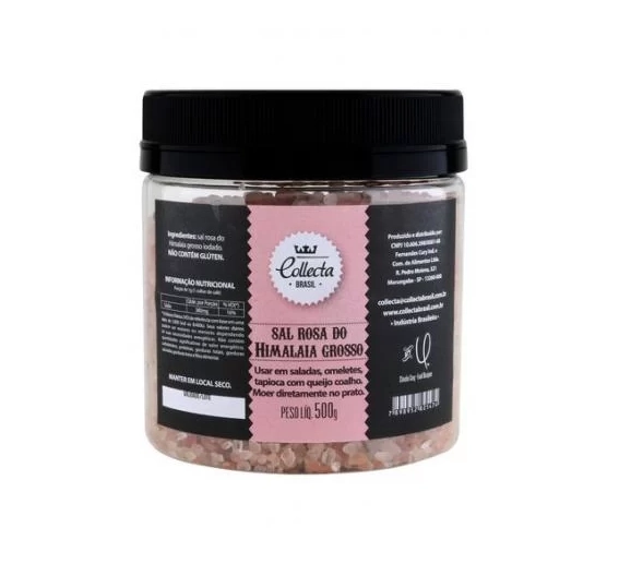 Sal Rosa Do Himalaia Grosso Collecta Brasil Pote 500g