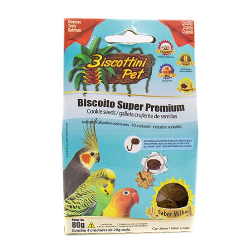 Biscoito para Calopsita Periquitos e Agapornes 80g