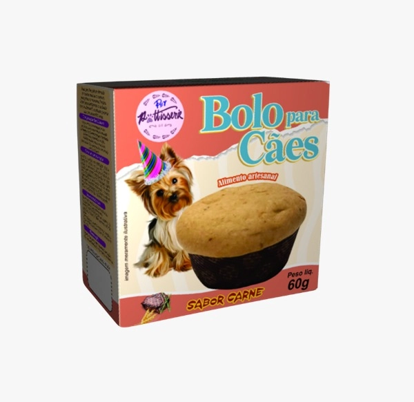 Pet Pattisserie Bolo Caes 60gr Carne
