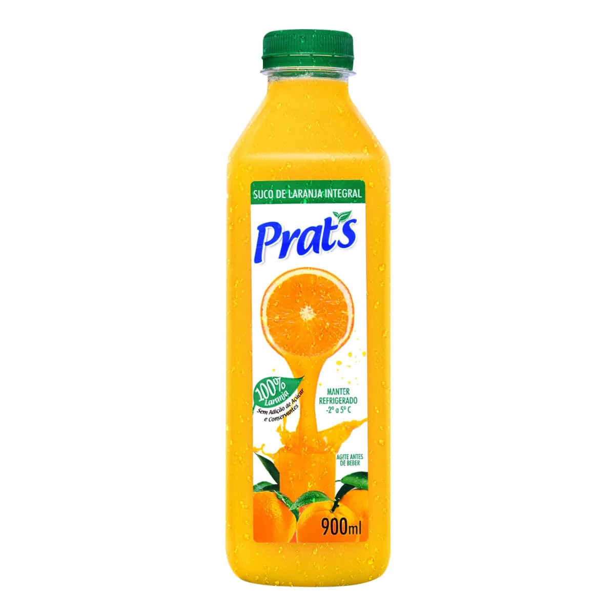 Suco Integral Laranja Prats Garrafa 900ml