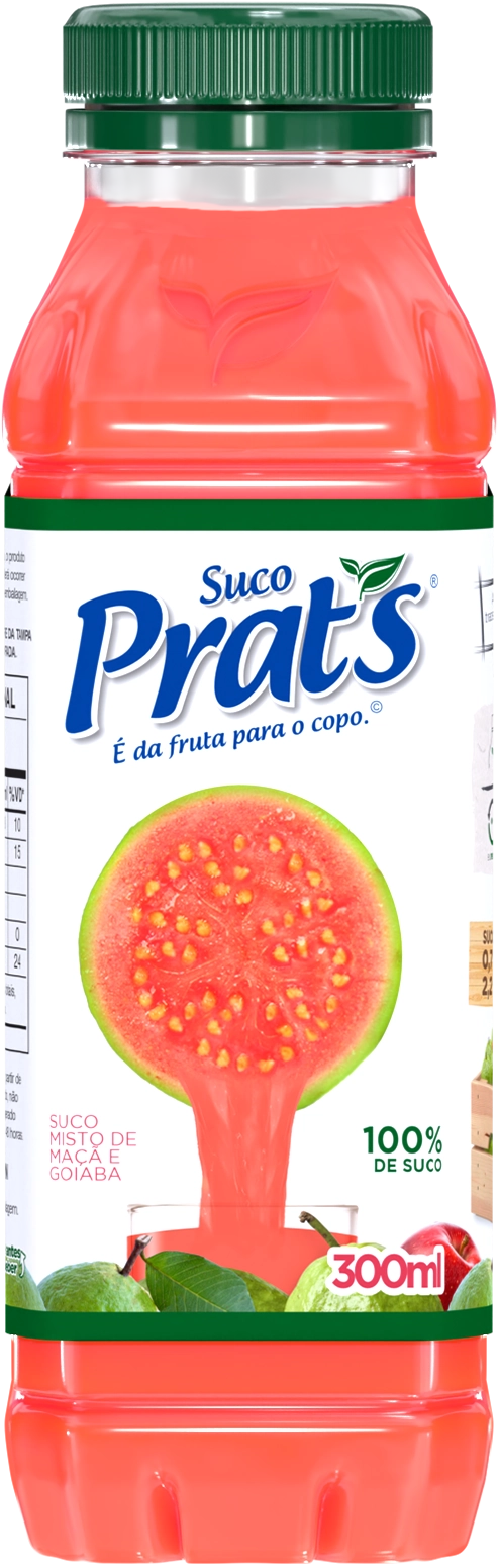 Suco Misto De Goiaba E Maçã Prats Garrafa 300ml