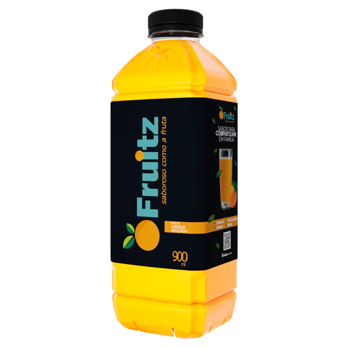 Suco Adoçado Laranja Fruitz Garrafa 900ml