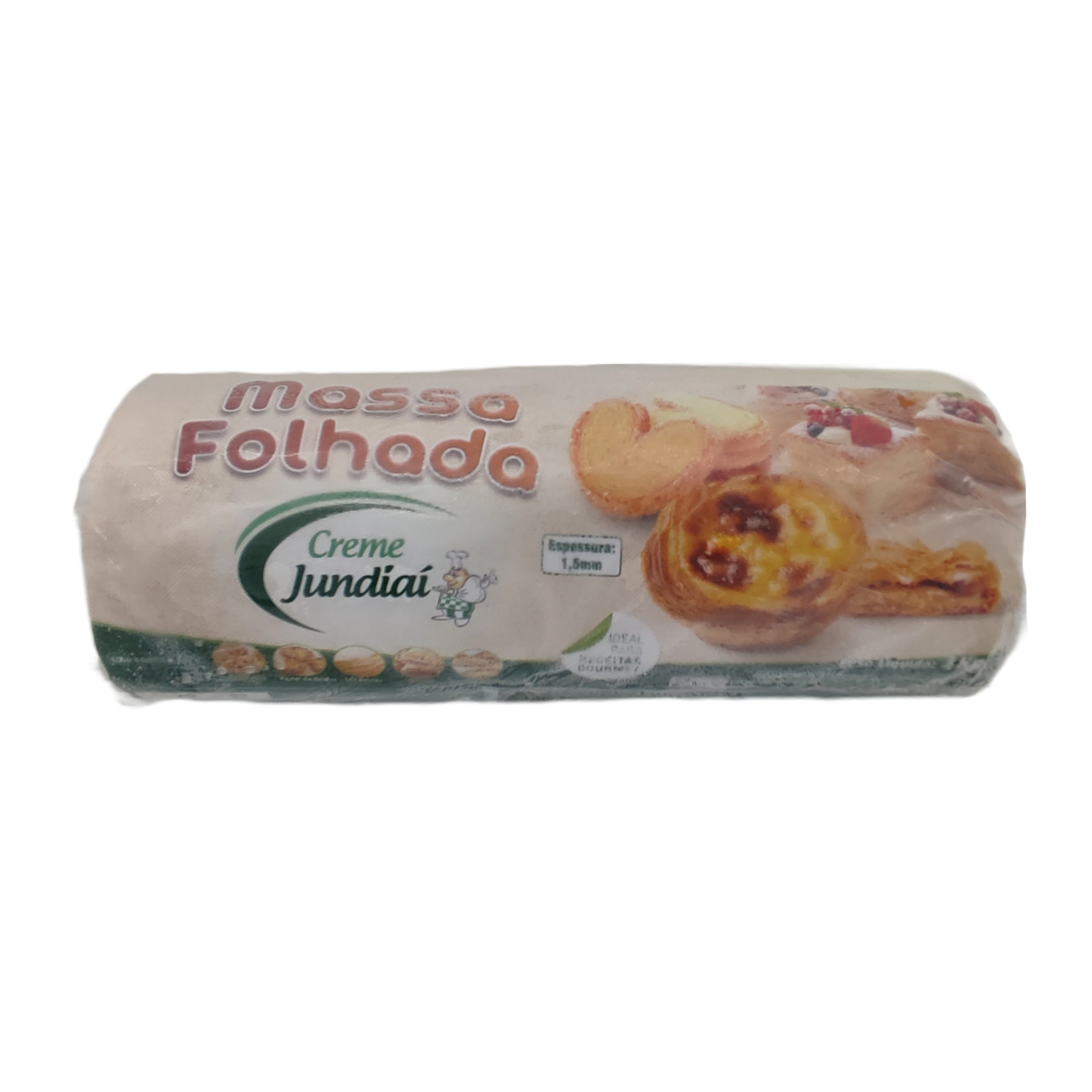 Massa Folhada Jundiai 1,5mm 1kg
