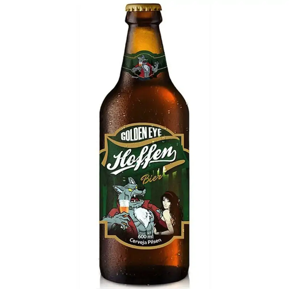 Cerveja Hoffen Golden Eye 600ml Pilsen