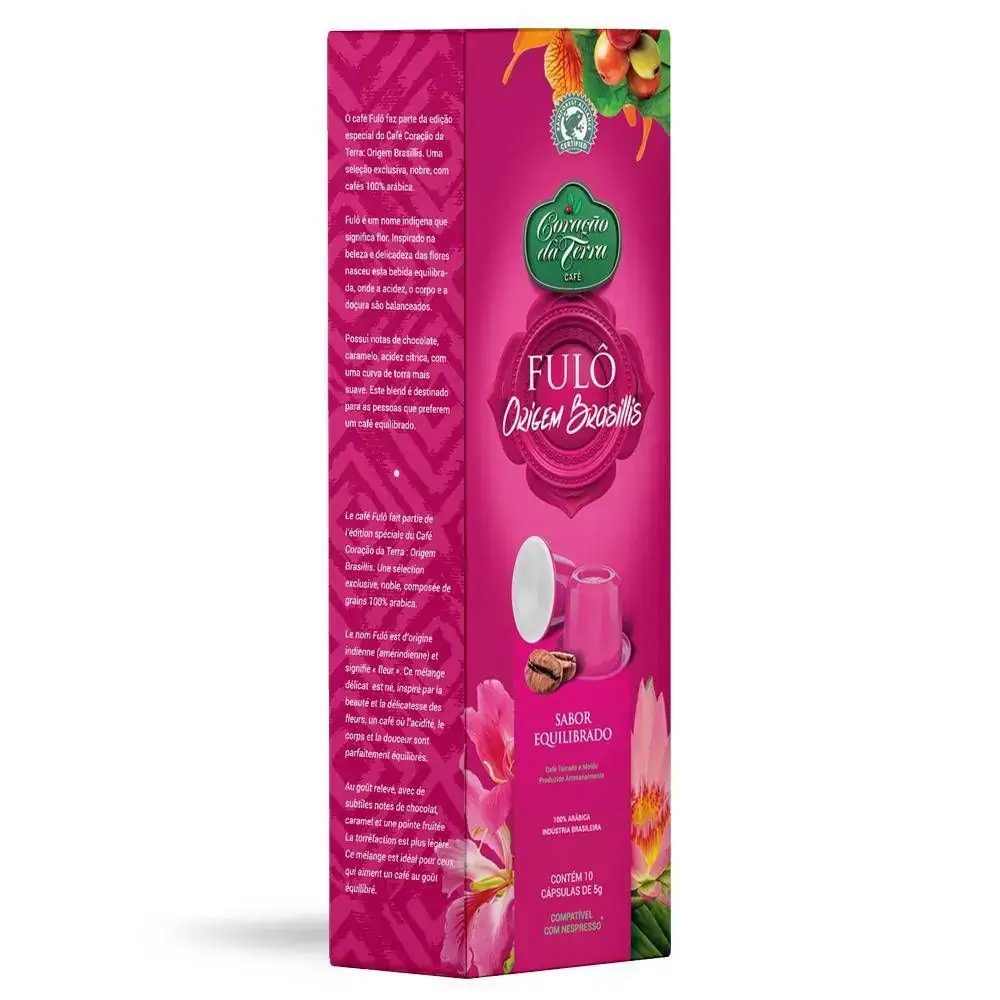 Cafe Expresso Especial Origem Brasilis Fulo Com 10 Caps Coração Da Terra