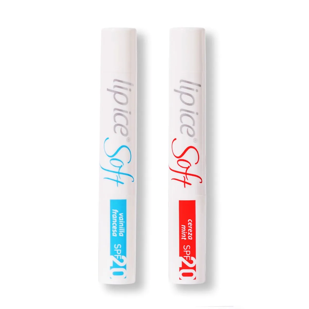 Protetor Labial Fps 20 Baunilha Com Cereja Refrescante Lip Ice Soft Blister 2g Cada 2 Unidades