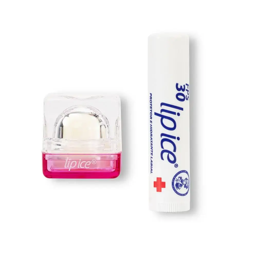 Protetor Labial Cube Romã & Blueberry + Lip Ice Alta Proteção Fps 30 Grátis - Cube Romã & Blueberry