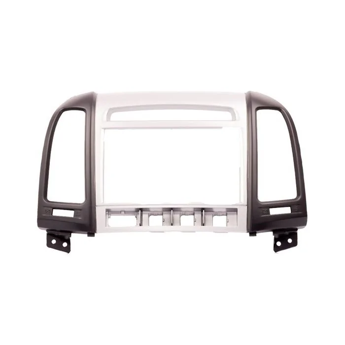 Moldura de Som 2 Din Preta/Prata - EXPEX EPX065