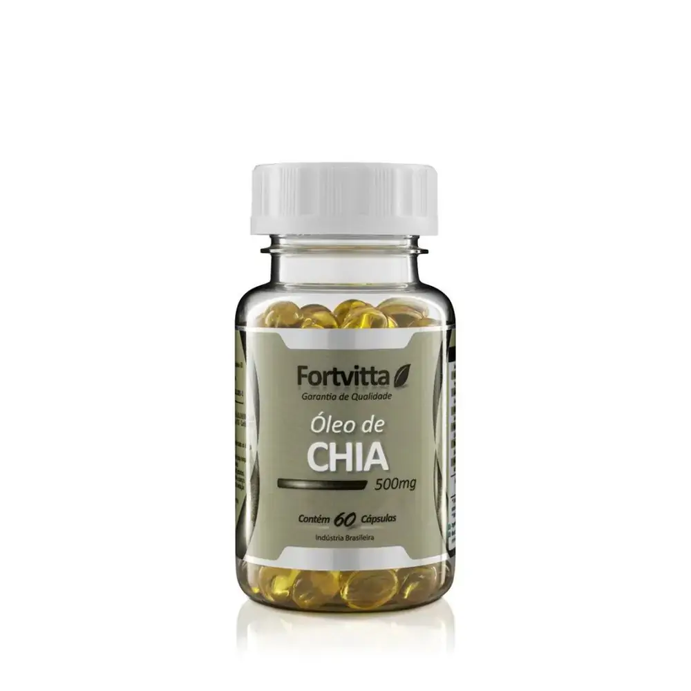 Oleo De Chia 60 Caps De 500mg Fort Vitta