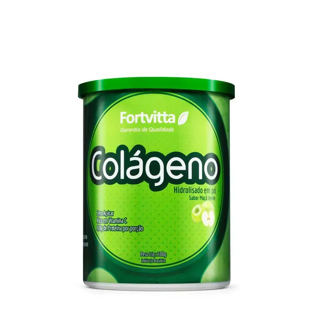 Colageno Hidroliz 300g Maçã Verde Fortvitta