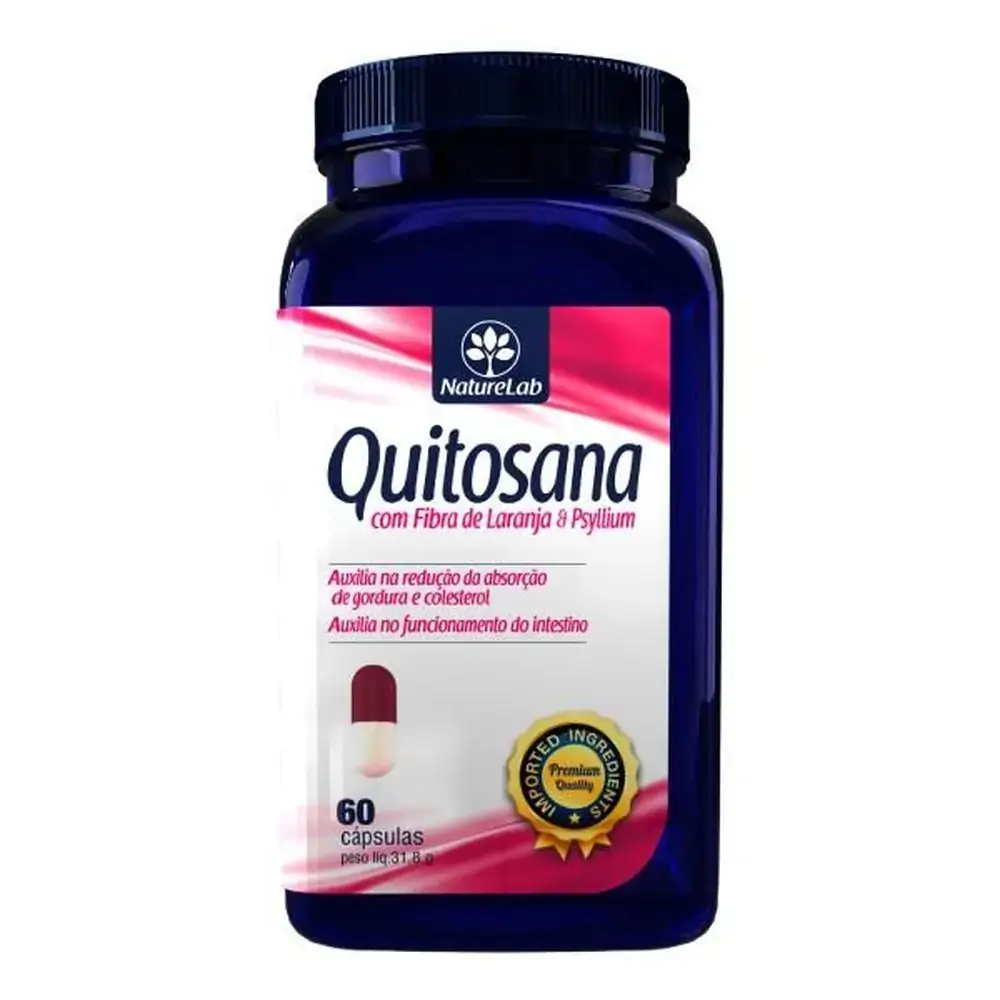 Quitosana Fibra Laranja Psyllium 60caps Naturelab Naturelab