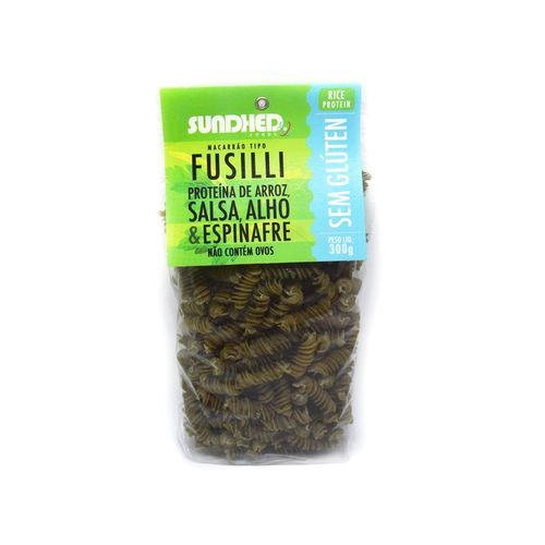 Macarrão Fusilli Sundhed Salsa Alho E Espinafre 300g