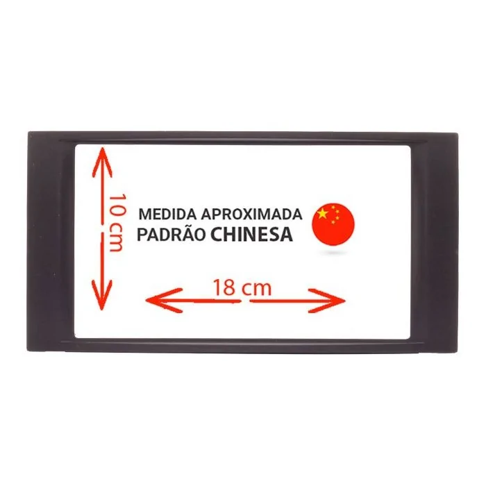 Moldura de Som 2 Din Preta - EXPEX EPX174