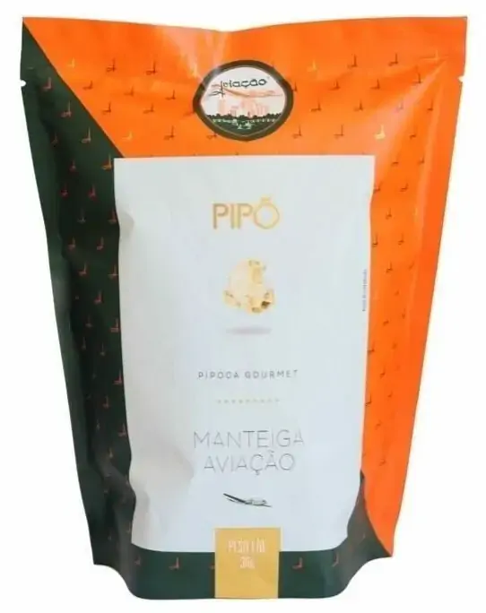 Pipoca Pronta Manteiga Aviação Pipó Gourmet Sachê 36g