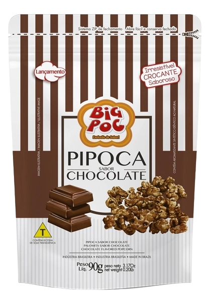 Pipoca Doce Big Poc 90g Choc