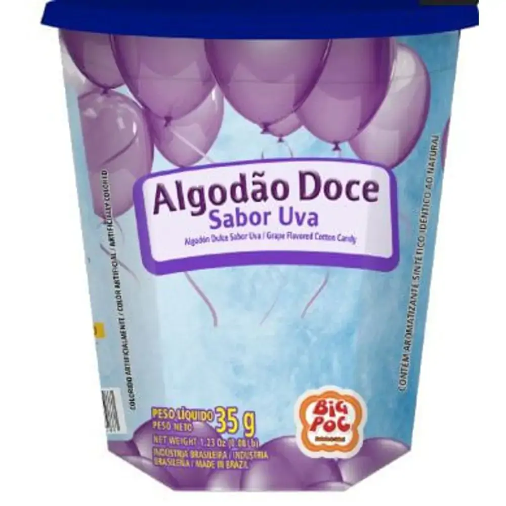 Algodao Doce Uva 35g Mavalerio