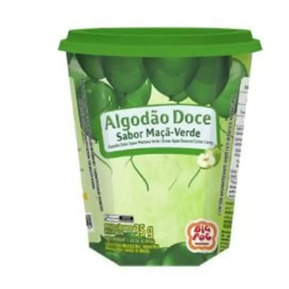 Algodao Doce Show Sugar 35g Maca Verde