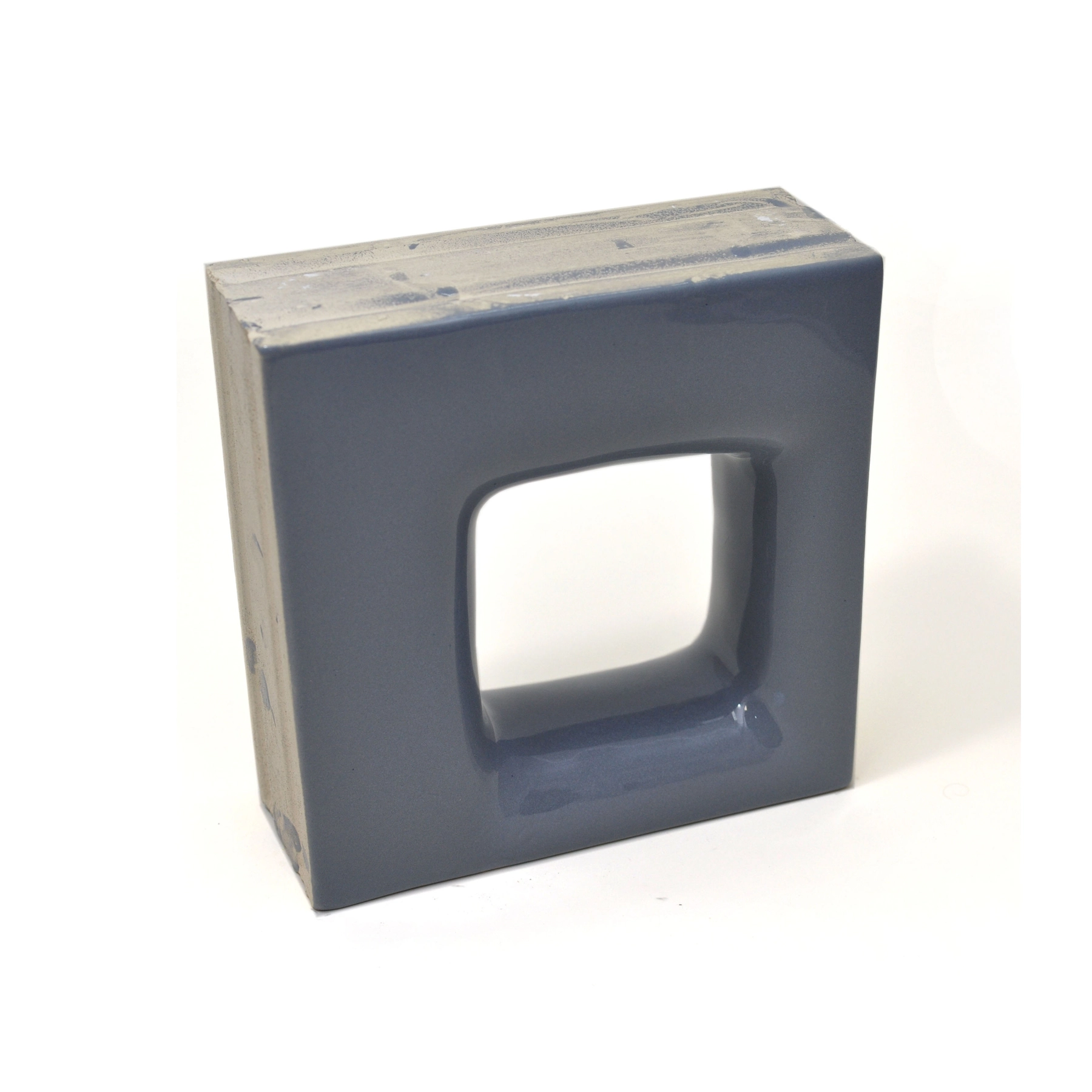 Cobogó Cerâmico Esmaltado 20x20cm Griggio Quadratto Elemento V