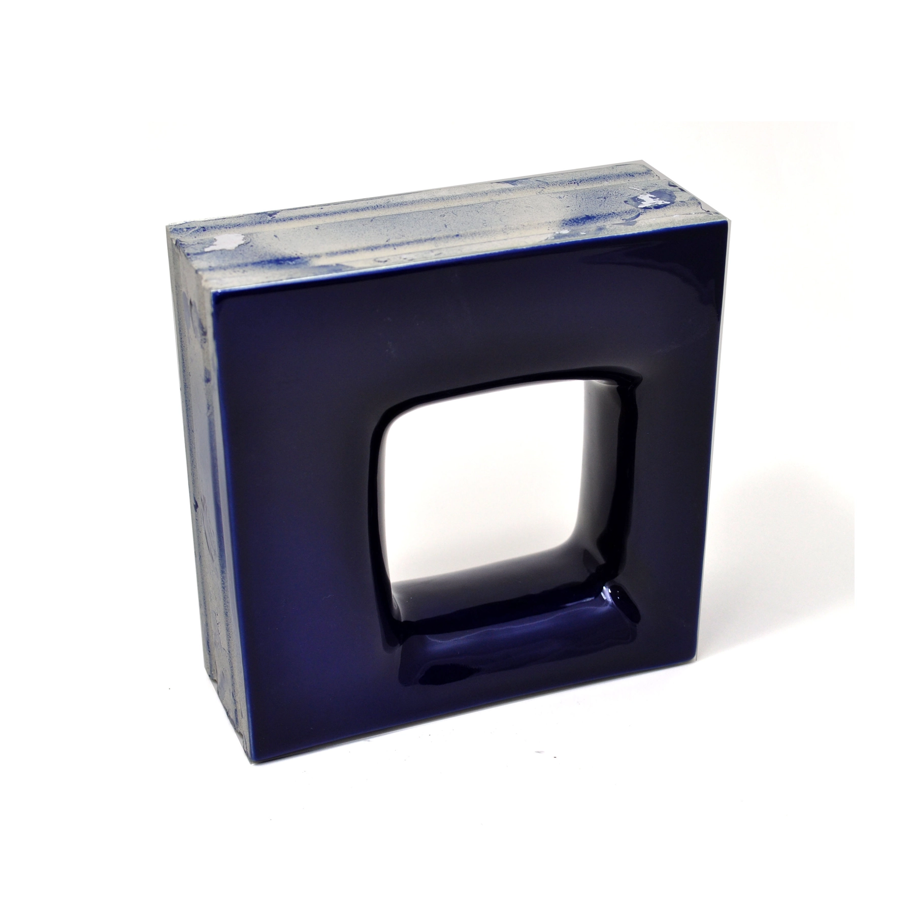 Cobogó Cerâmico Esmaltado 20x20cm Azzuro Quadratto Elemento V