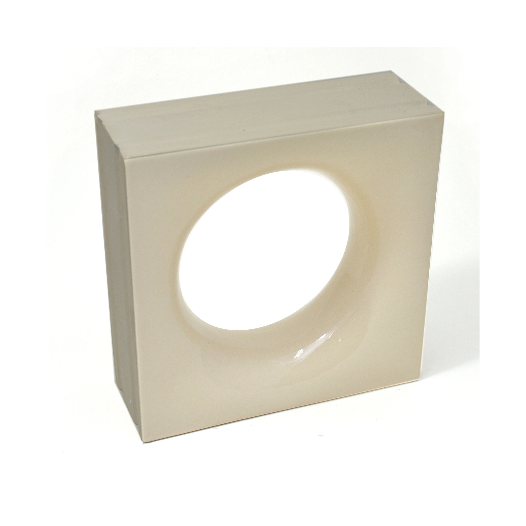 Cobogó Cerâmico Esmaltado 20x20cm Bege Sphera Elemento V
