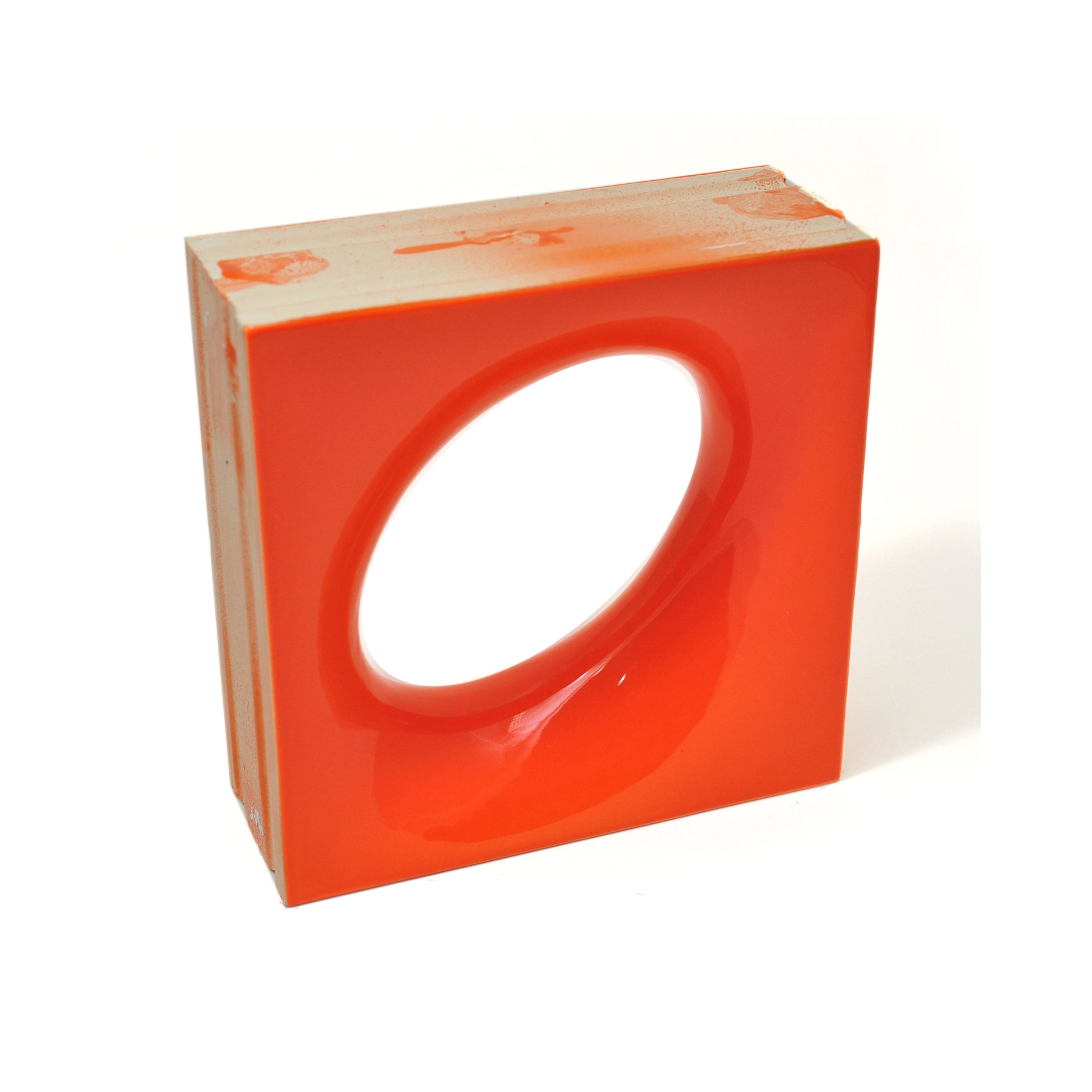 Cobogó Cerâmico Esmaltado 20x20cm Arancione Lunna Elemento V