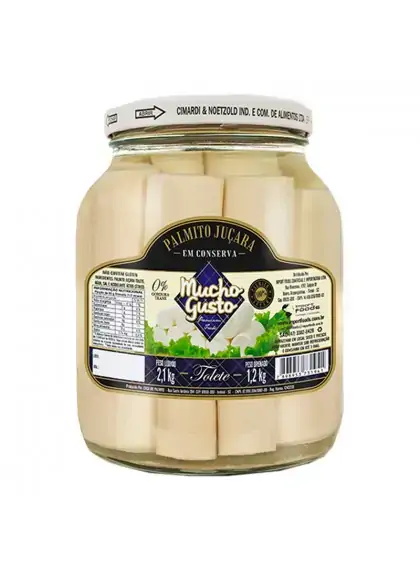 Palmito Jucara Mucho Gusto Inteiro 1,2kg