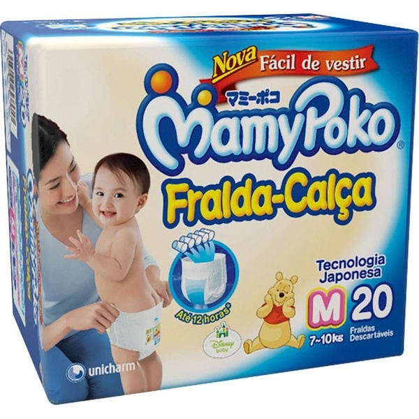 Mamypoko Fralda Calça M Descartável 20 Unidades