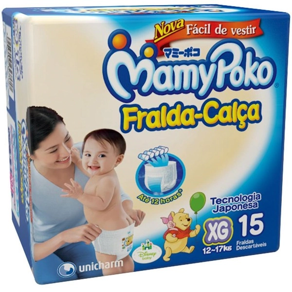 Mamypoko Fralda Calça Xg Descartável 15 Unidades