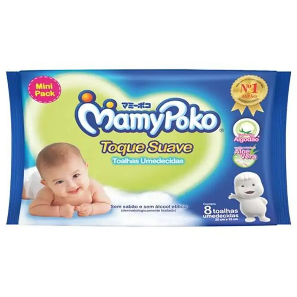 Toalhas Umedecidas Mamypoko Toque Suave 8 Unidades