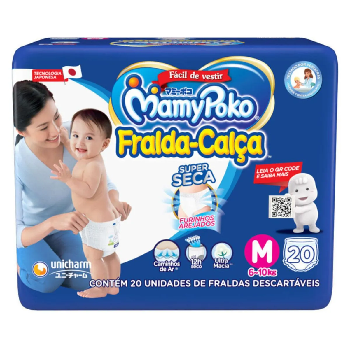 Fralda Calça Mamypoko M Pacote - 20 Unidades