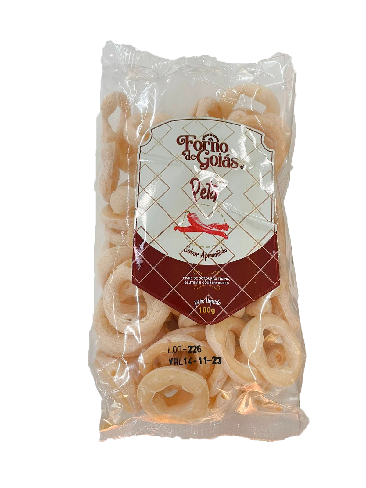 Peta De Polvilho Forno De Goias Apimentado 100g