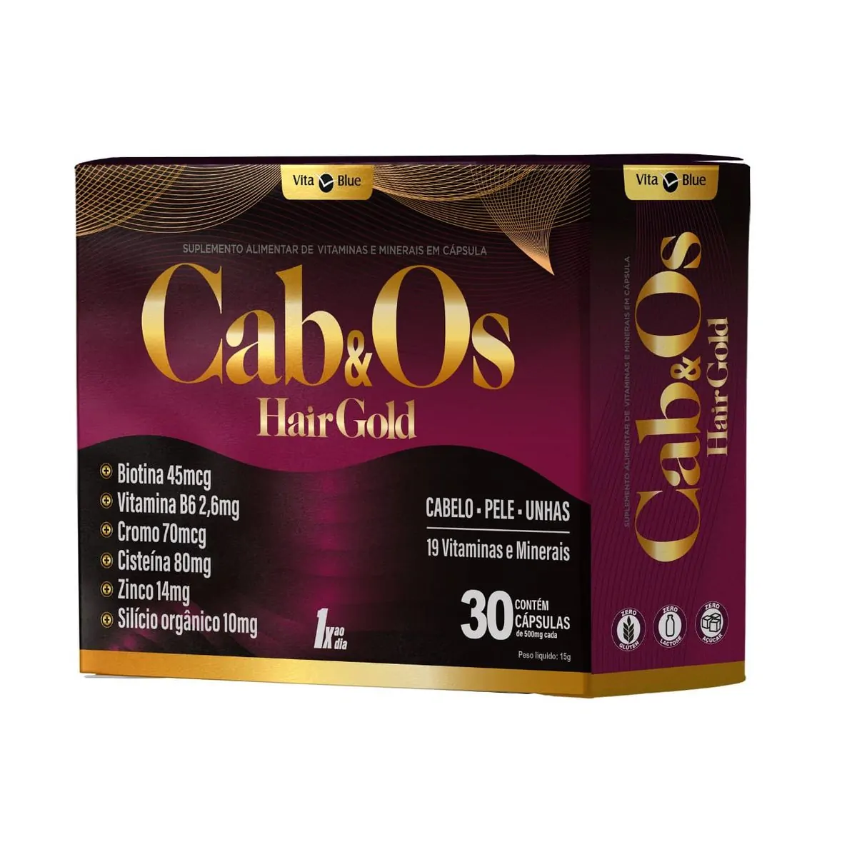 Cab&Os Hair Gold C/30 Cápsulas - Vita Blue
