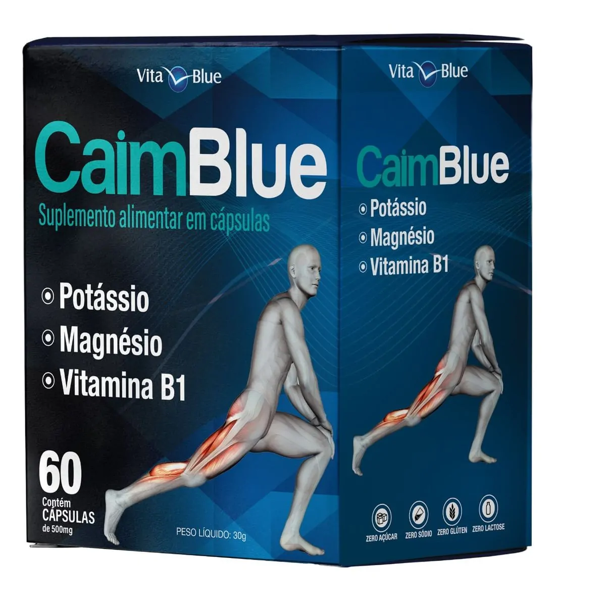 Caim Blue 500mg C/60 Cápsulas - Vita Blue