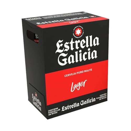 Cerveja Lager Puro Malte Estrella Galicia Garrafa 600ml