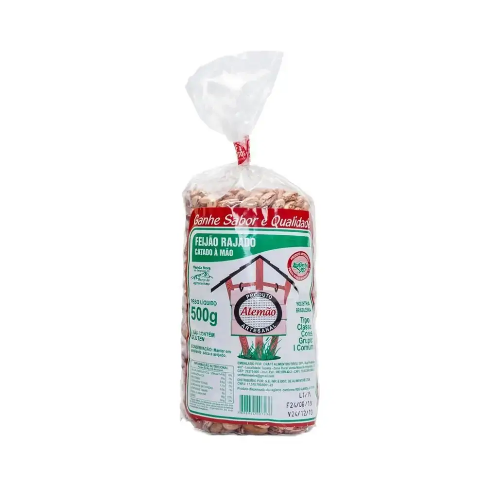 Feijao Rajado Catado Alemao 500g