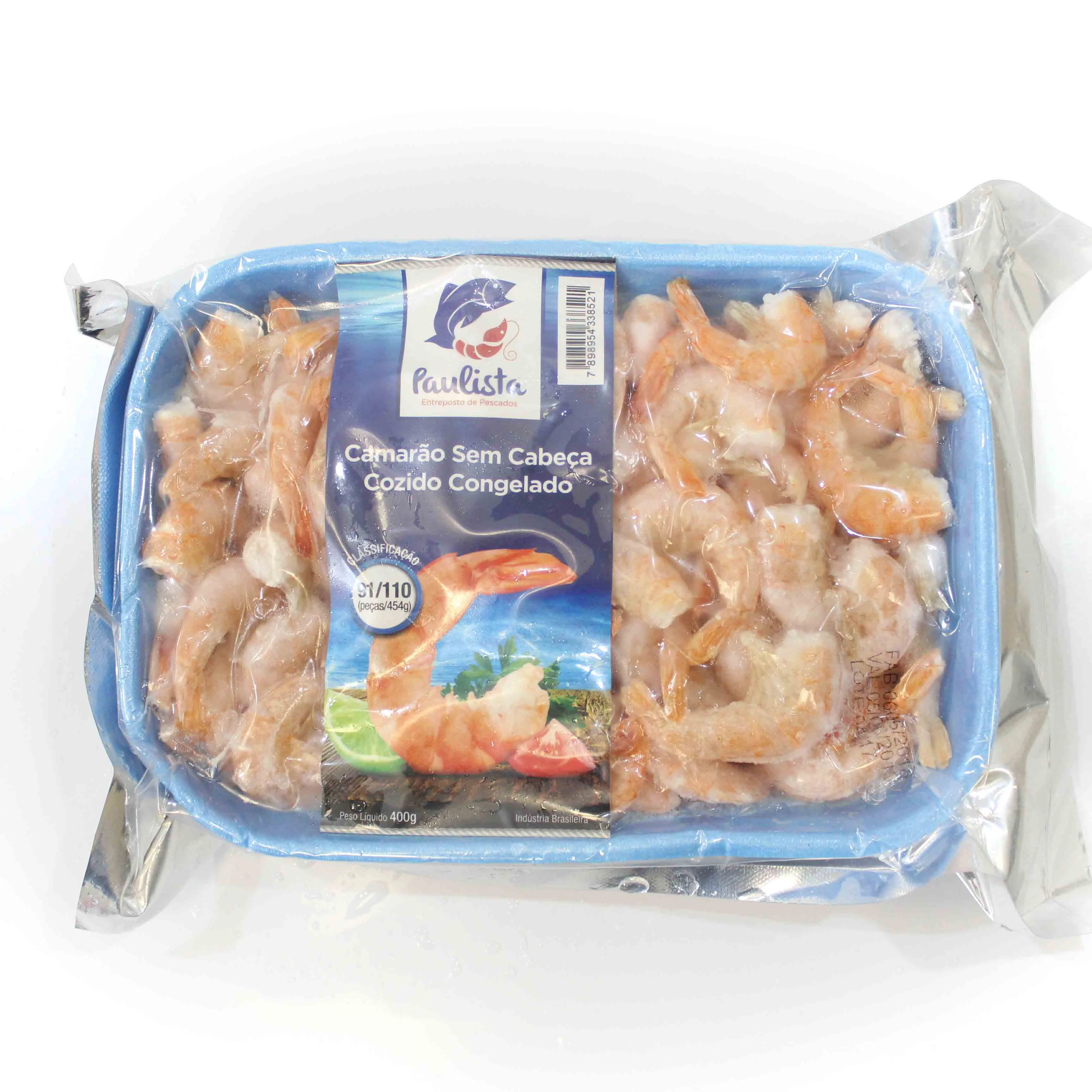 Camarao Paulista 400g S/cabeca Coz.cong Ref.91/110