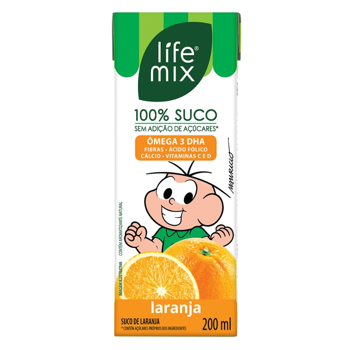 Suco Laranja Turma da Mônica Life Mix Caixa 200ml