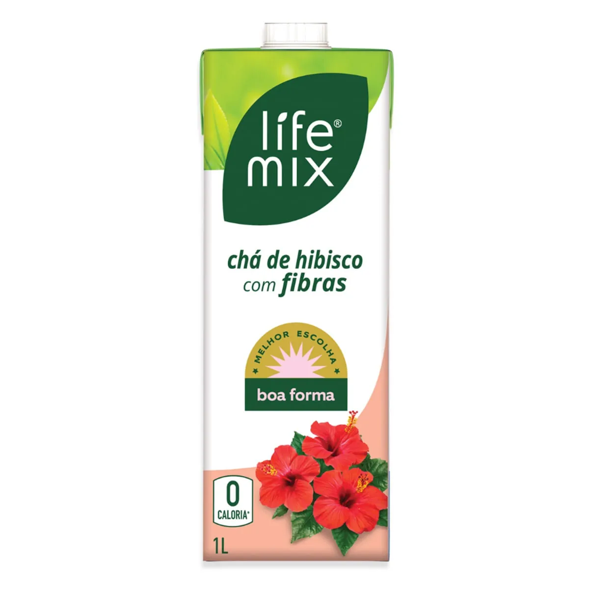 Chá Funcional Hibisco com Fibras LIFE MIX 1 Litro