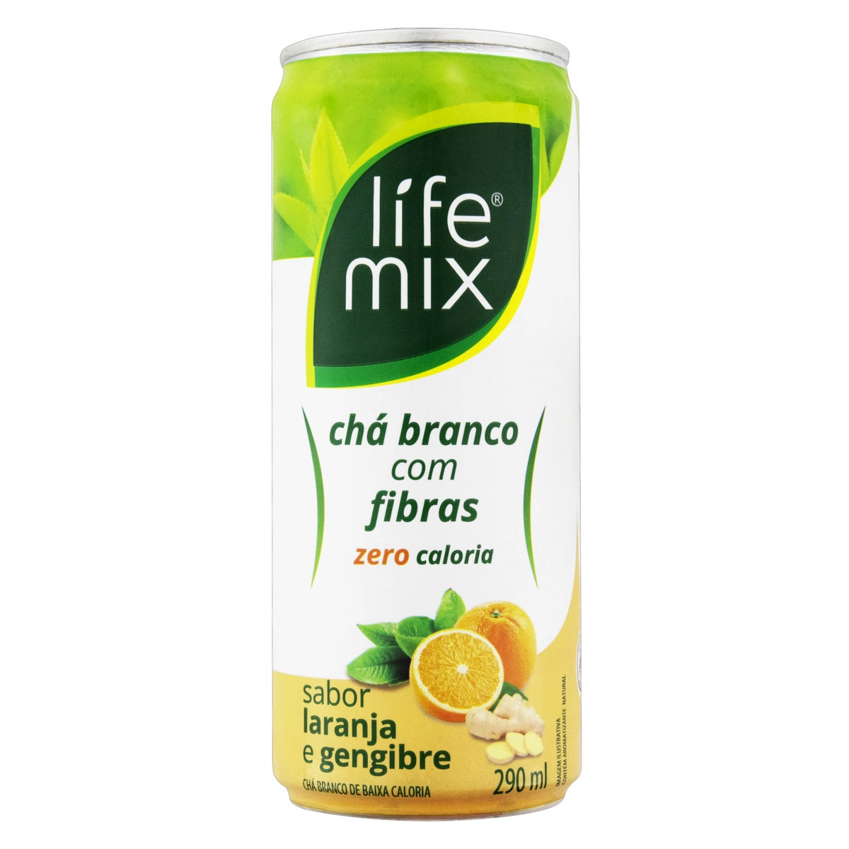 Chá Branco Laranja E Gengibre Life Mix Lata 290ml