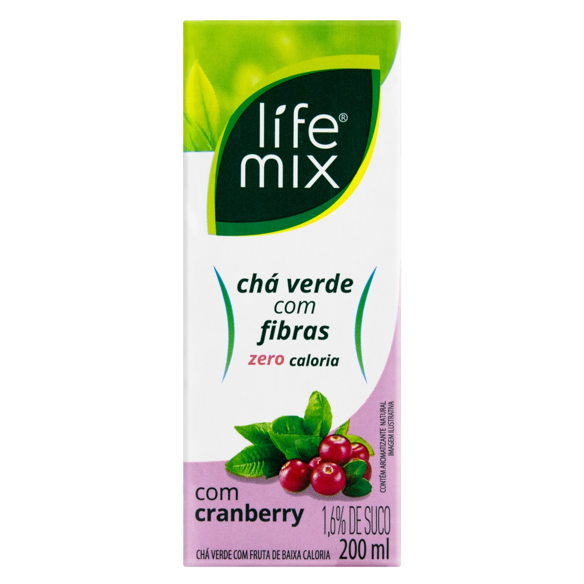 Chá Verde Cranberry Life Mix Caixa 200ml