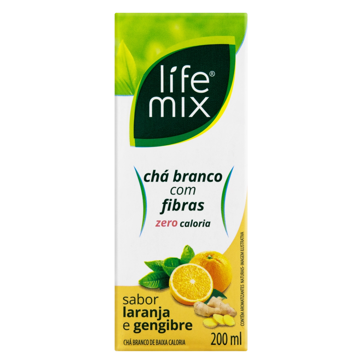 Chá Branco Laranja E Gengibre Life Mix Caixa 200ml