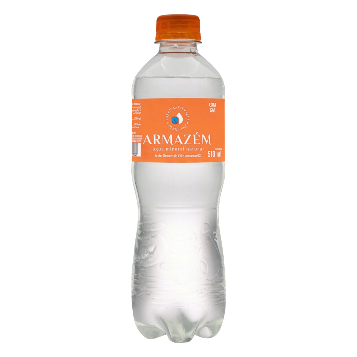 água Mineral Natural Com Gás Armazém Garrafa 510ml
