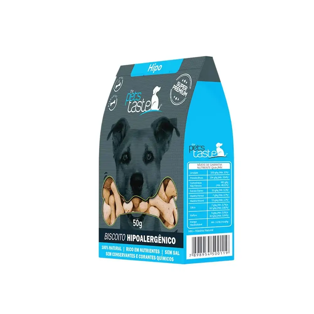 Biscoito Para Cães Hipoalergênico The Pets Taste The Pets Brasil 50g