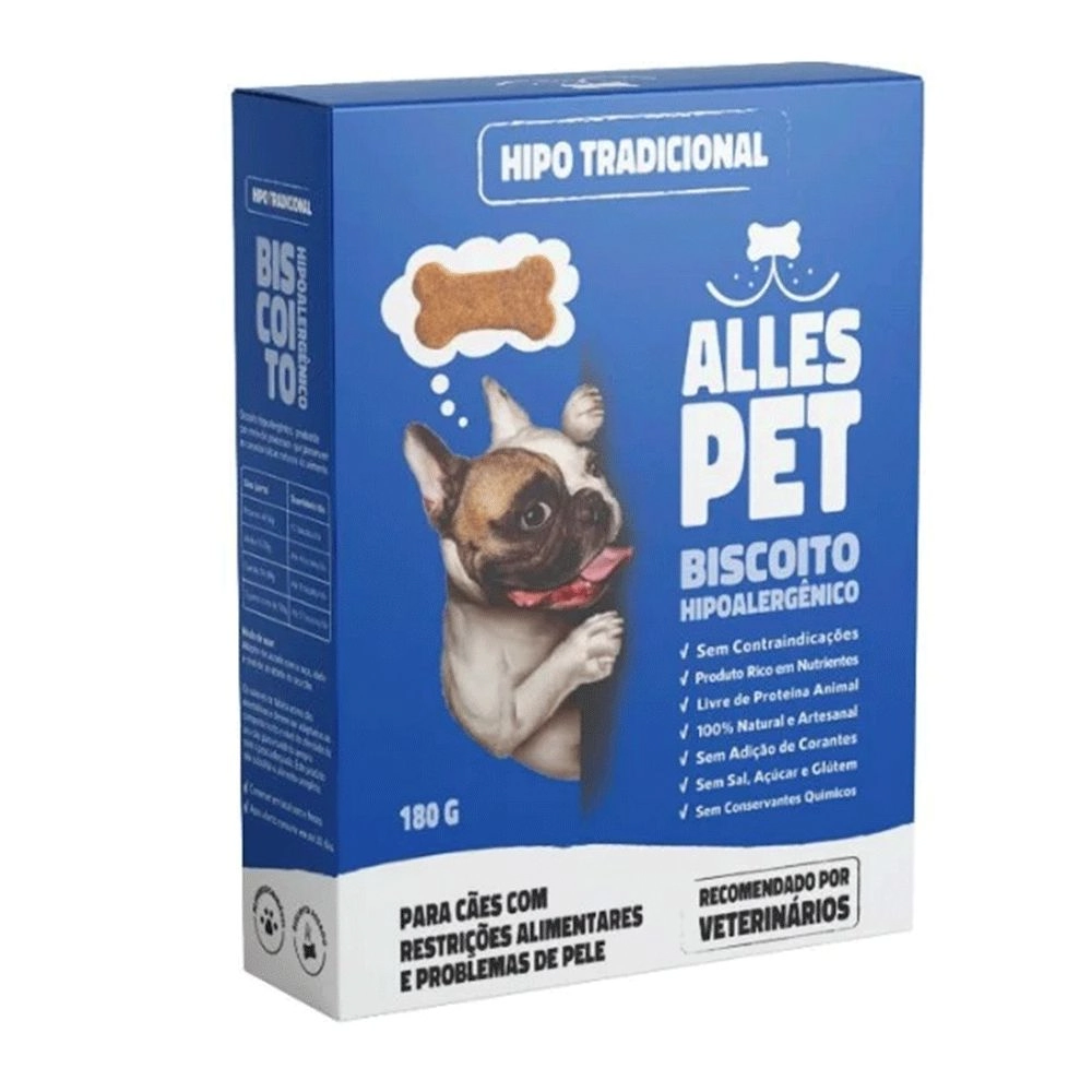 Biscoito Alles Pet Hipo Trad 180g 180g