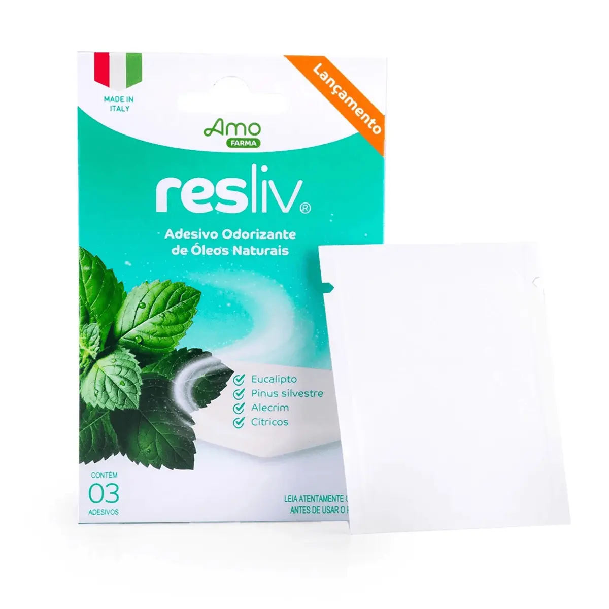 Adesivo Odorizante para a Respiração Resliv – 3 unidades