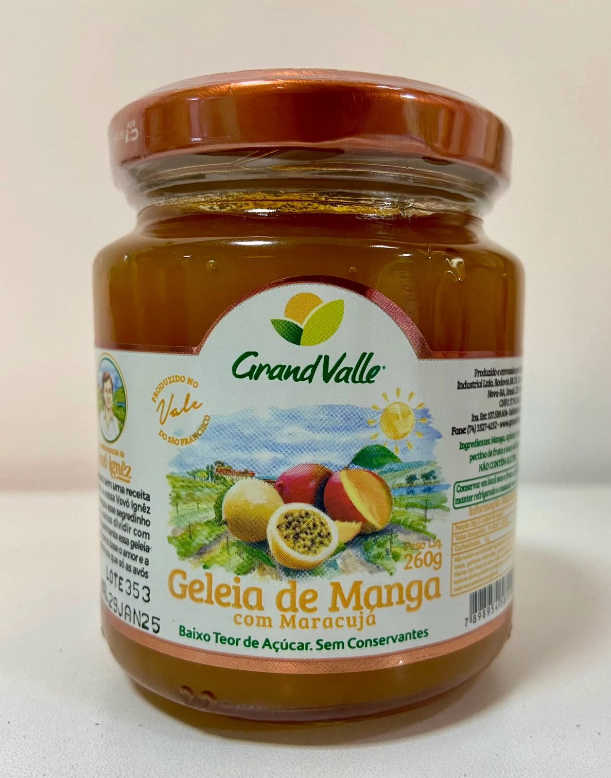 Geleia De Mangamarac Grand Valle 260g